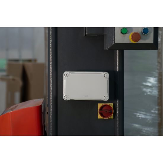 Picture of ABS box, Thalassa, IP66 IK07 RAL7035 Int.H175W105D100 Ext.H192W121D105 Opaque cover H40