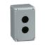 Picture of Empty enclosure control station, Harmony 9001K, Harmony 9001SK, aluminium, 2 cut outs, 30mm