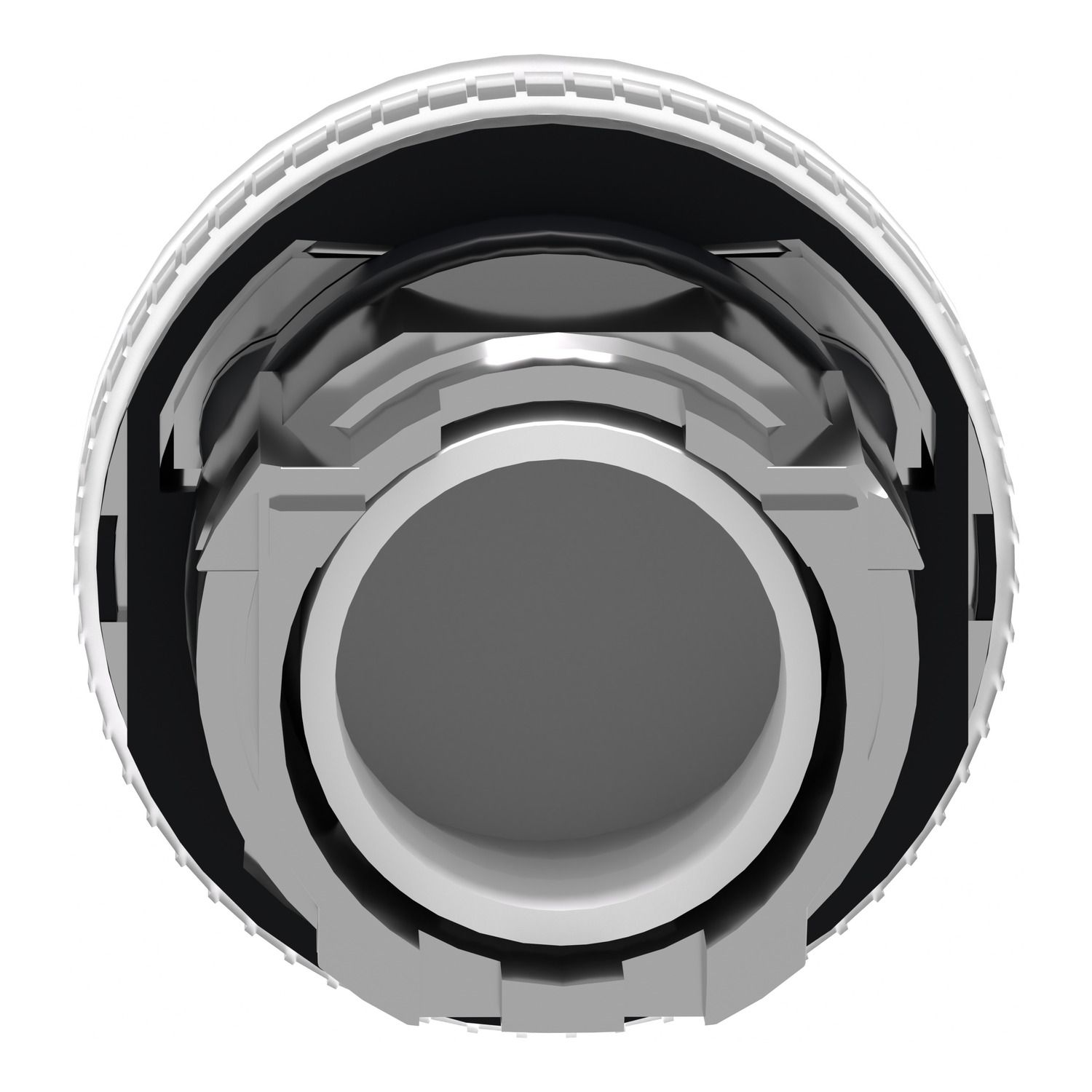 Picture of Head for pilot light, Harmony XB4, metal, white, 22mm, plain lens for BA9s bulb