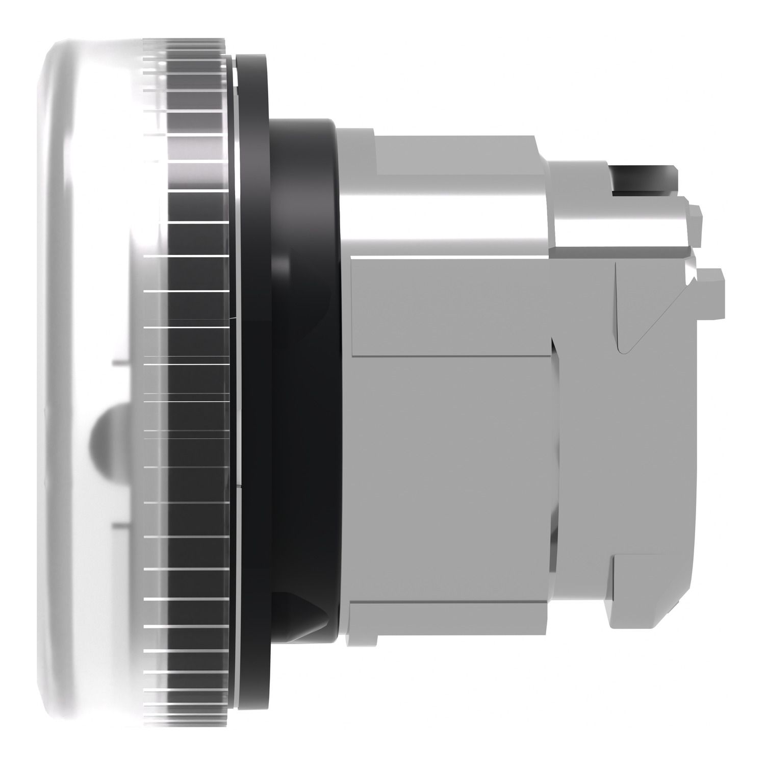 Picture of Head for pilot light, Harmony XB4, metal, white, 22mm, plain lens for BA9s bulb