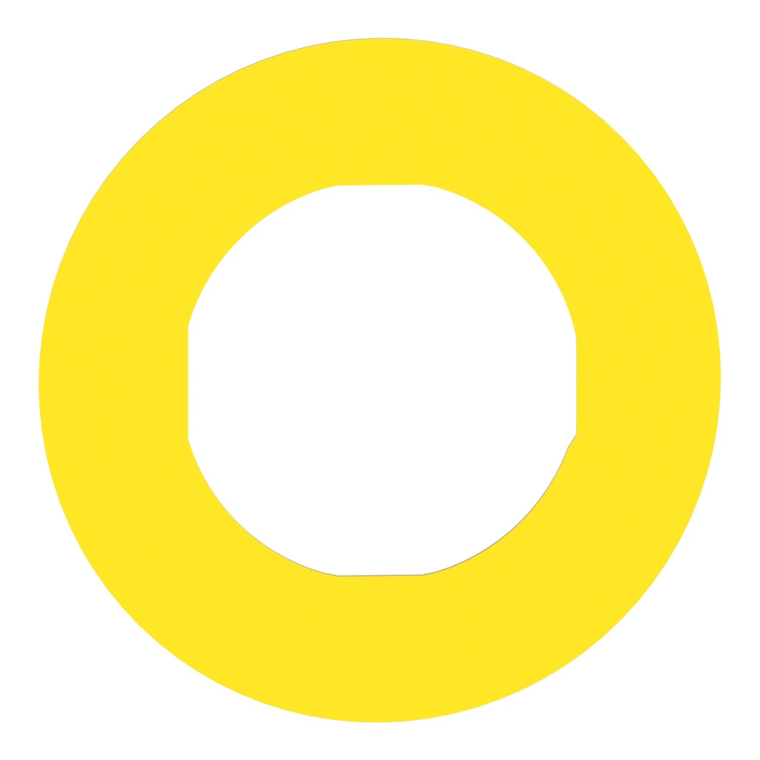 Picture of Legend holder 60mm for emergency stop, plastic, Harmony XB4, yellow, for padlocking, marked EMERGENCY STOP