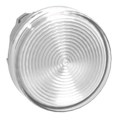 Picture of Head for pilot light, Harmony XB4, white, 22mm, with grooved lens, universal LED