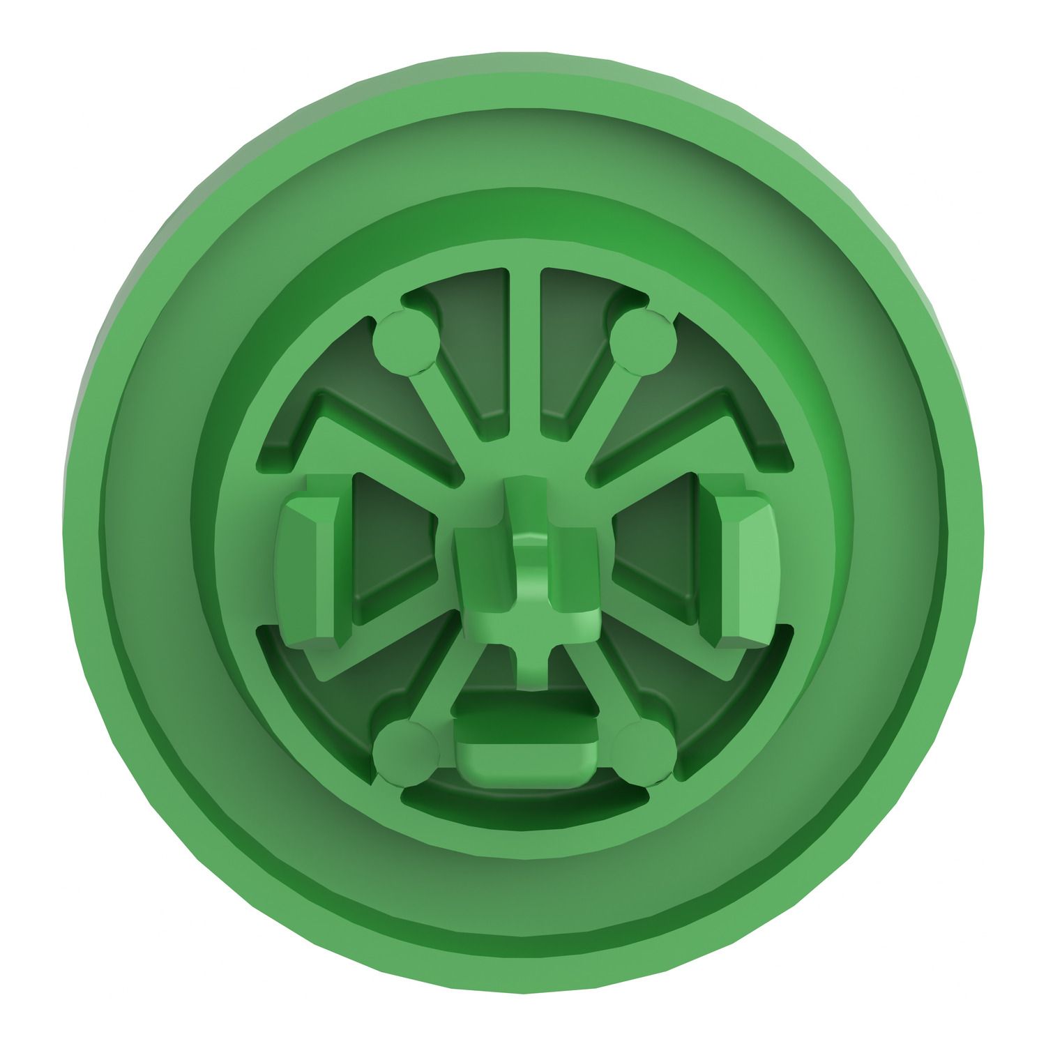 Picture of Antimicrobial plain cap, Harmony XB5, Harmony XB4, green, for flush mounted push button