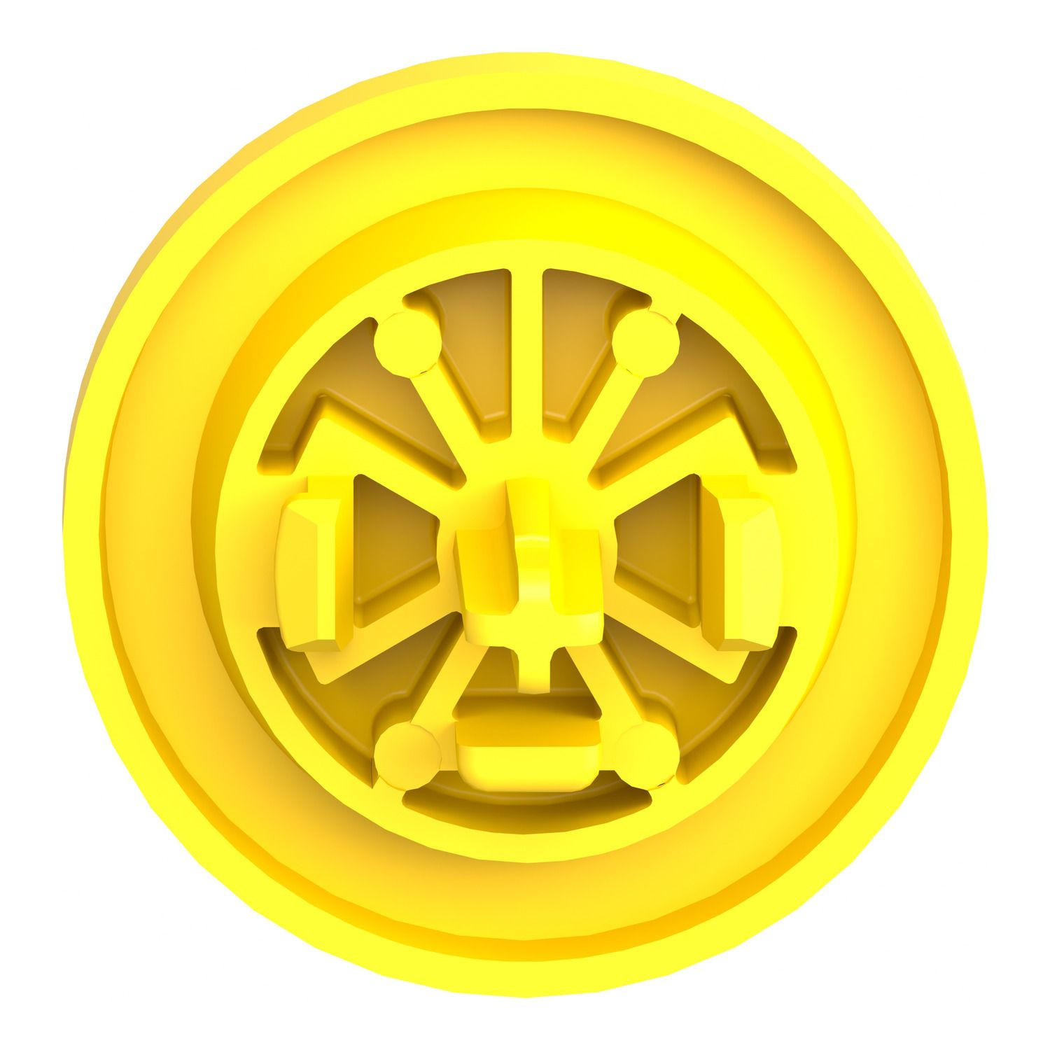 Picture of Antimicrobial plain cap, Harmony XB5, Harmony XB4, yellow, for flush mounted push button