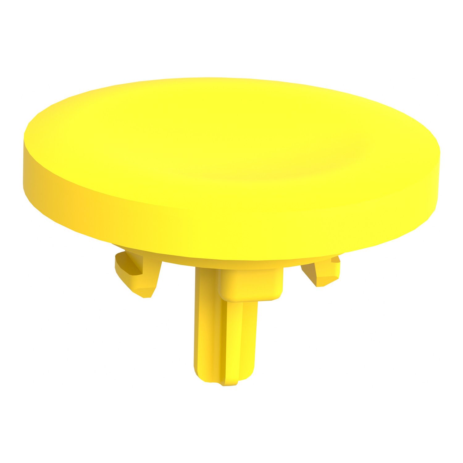 Picture of Antimicrobial plain cap, Harmony XB5, Harmony XB4, yellow, for flush mounted push button