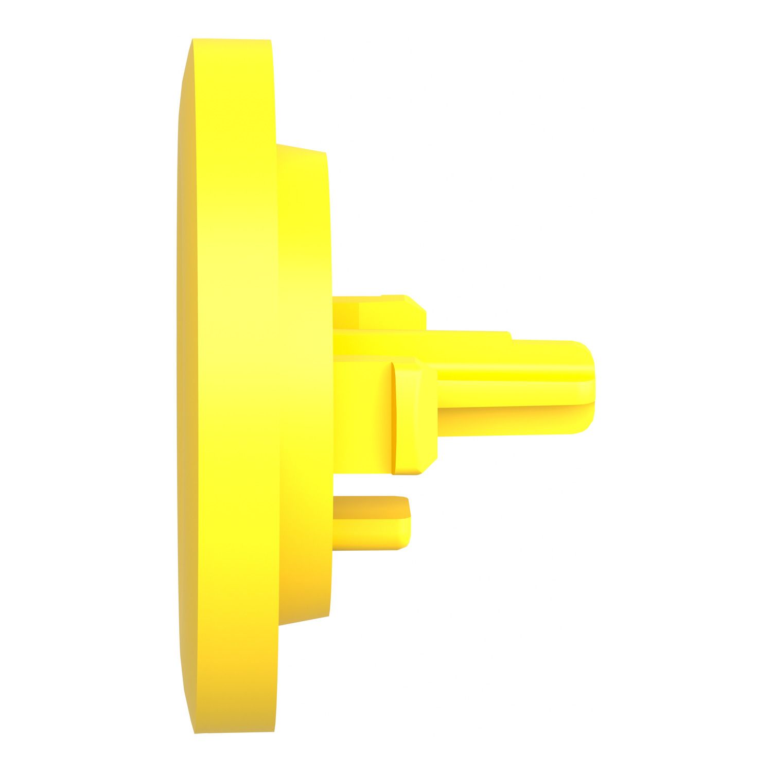 Picture of Antimicrobial plain cap, Harmony XB5, Harmony XB4, yellow, for flush mounted push button