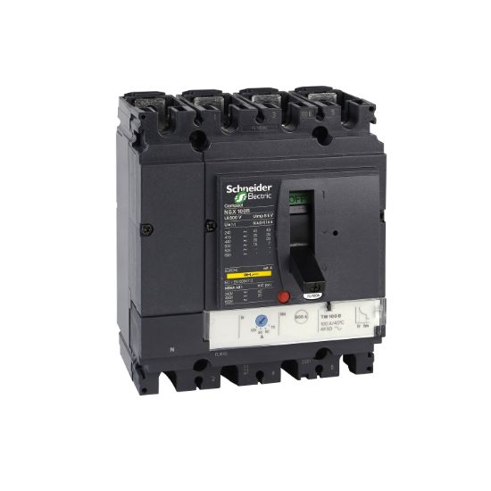 Picture of Circuit breaker, ComPact NSX100N, 50kA/415VAC, TMD trip unit 32A, 4 poles 3d