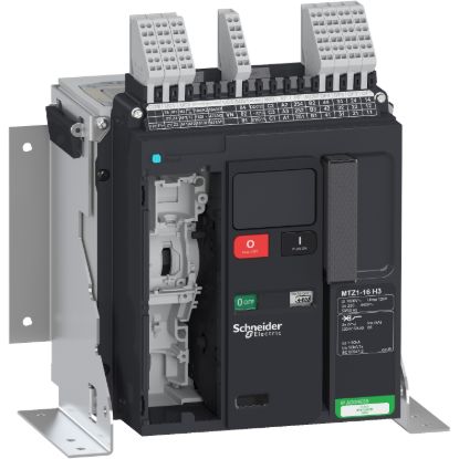 Picture of Circuit breaker  frame, MasterPact MTZ1 16H3 fixed for MicroLogic X, 1600A, 66kA/415VAC  (Icu), 3P