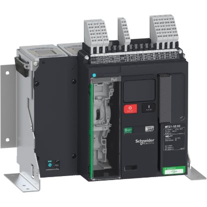 Picture of Circuit breaker  frame, MasterPact MTZ1 16H3 fixed for MicroLogic X, 1600A, 66kA/415VAC  (Icu), 4P