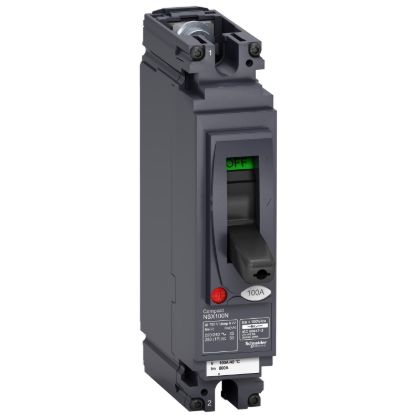 Picture of Circuit breaker, ComPact NSX100N AC/DC, 25kA/240VAC, TMD trip unit 30A, 1 pole 1d