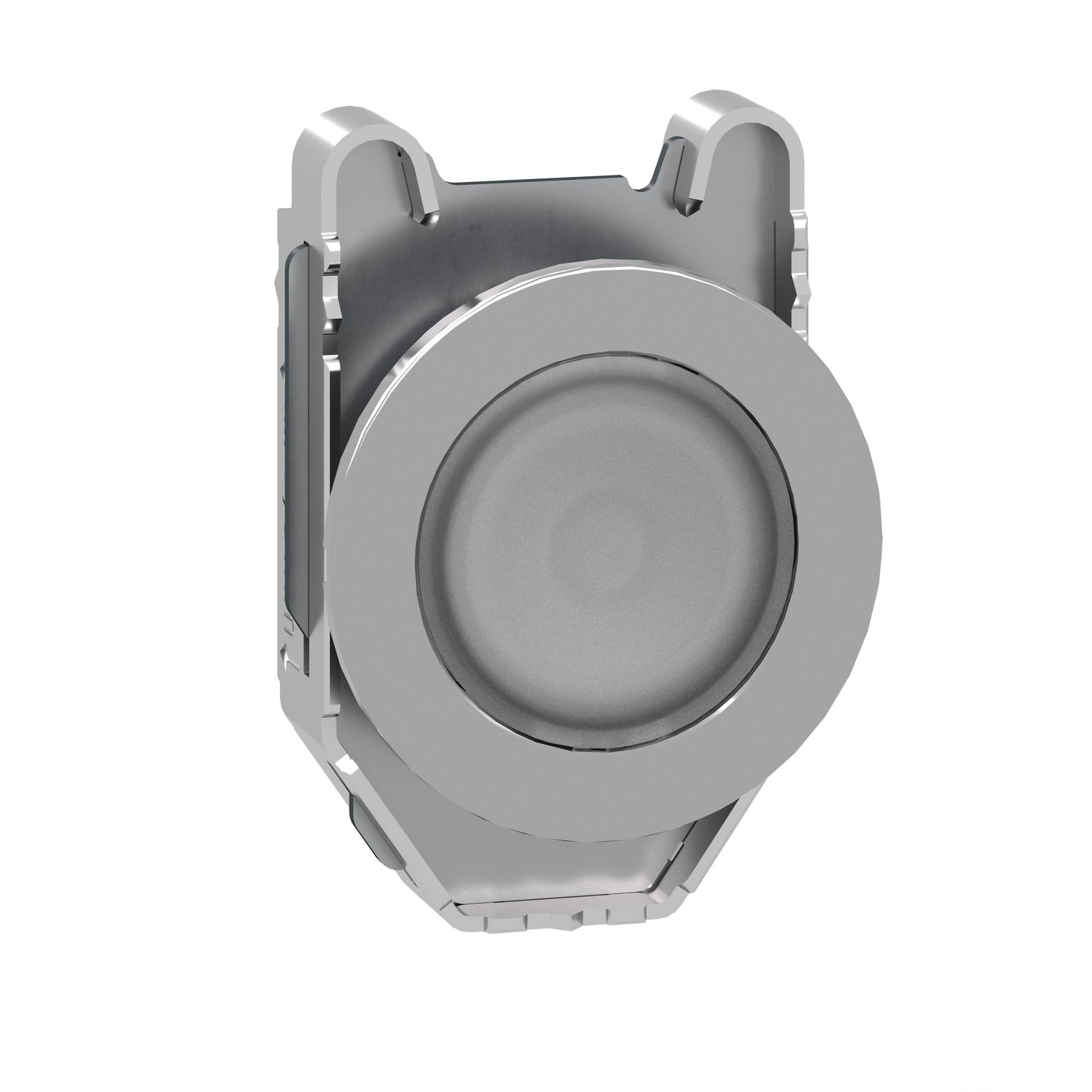 Picture of Head for pilot light, Harmony XB4, flush mounted, white, 30mm, with plain lens, universal LED