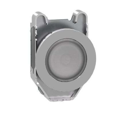 Picture of Head for pilot light, Harmony XB4, flush mounted, white, 30mm, with plain lens, universal LED