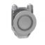 Picture of Head for pilot light, Harmony XB4, flush mounted, white, 30mm, with plain lens, universal LED