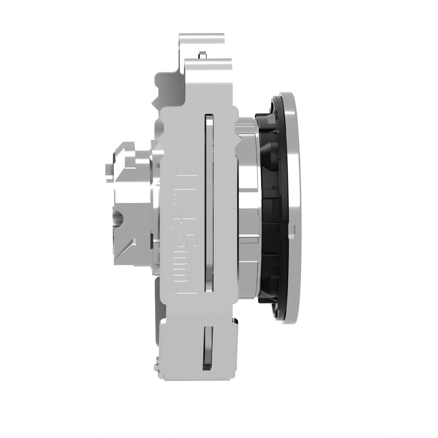 Picture of Head for pilot light, Harmony XB4, metal, blue flush mounted, 30mm, universal LED, plain lens
