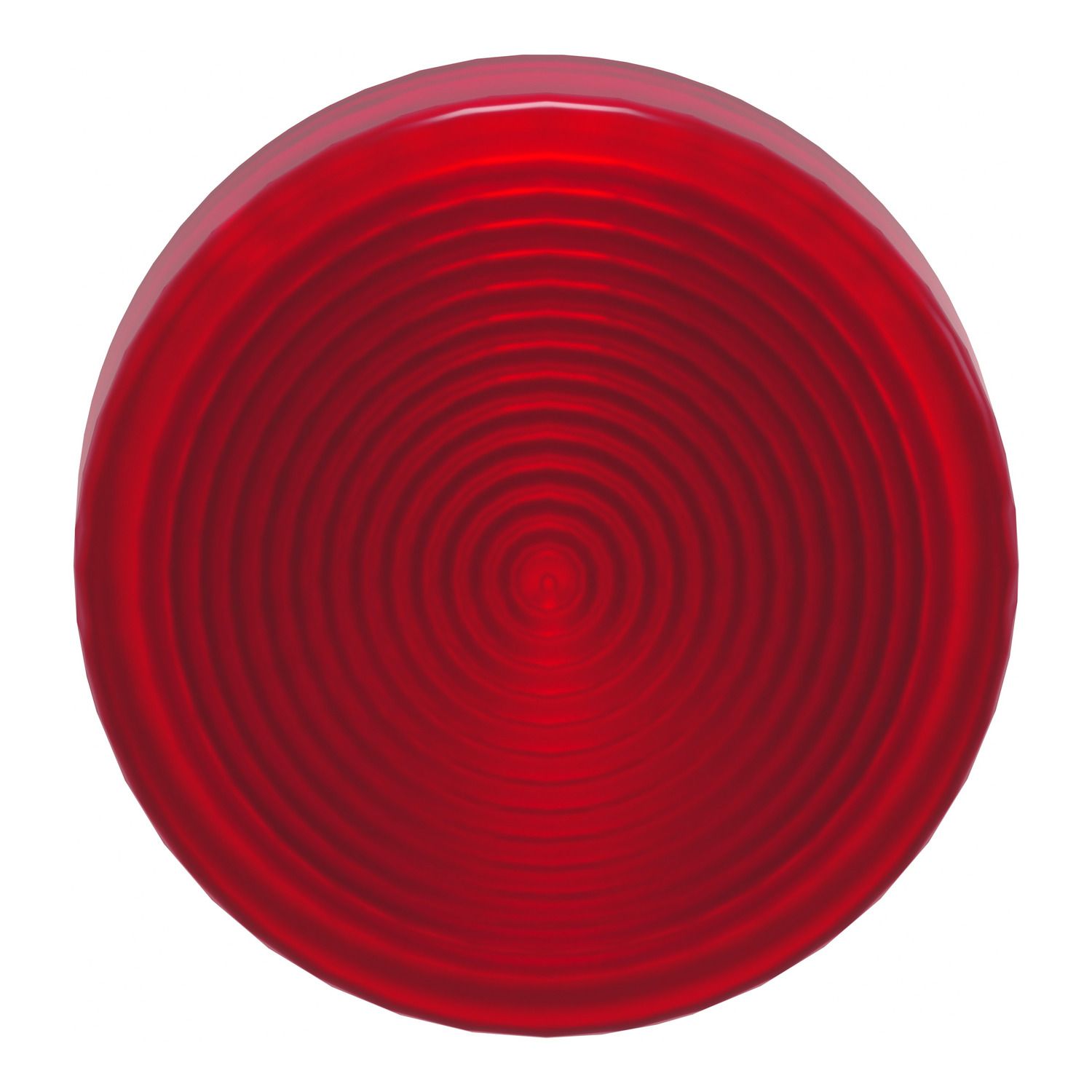 Picture of Head for pilot light, Harmony XB4, metal, red, 22mm, universal LED, grooved lens