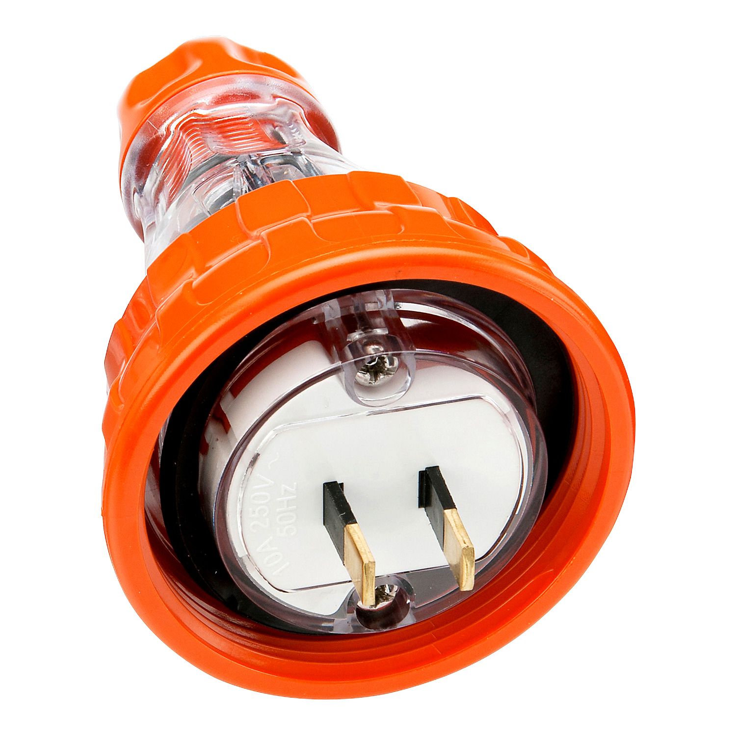 Picture of Plug Top, Clipsal - 56 Series, Straight, 2 Flat PIN, 10A, 110V, IP66