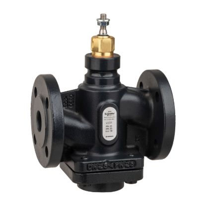 Picture of Venta V231 Globe Valve, 2-Way, PN25, Flanged, DN25, Kvs 10, Nodular Iron, Stainless Plug and Seat, Stem Up Closed.