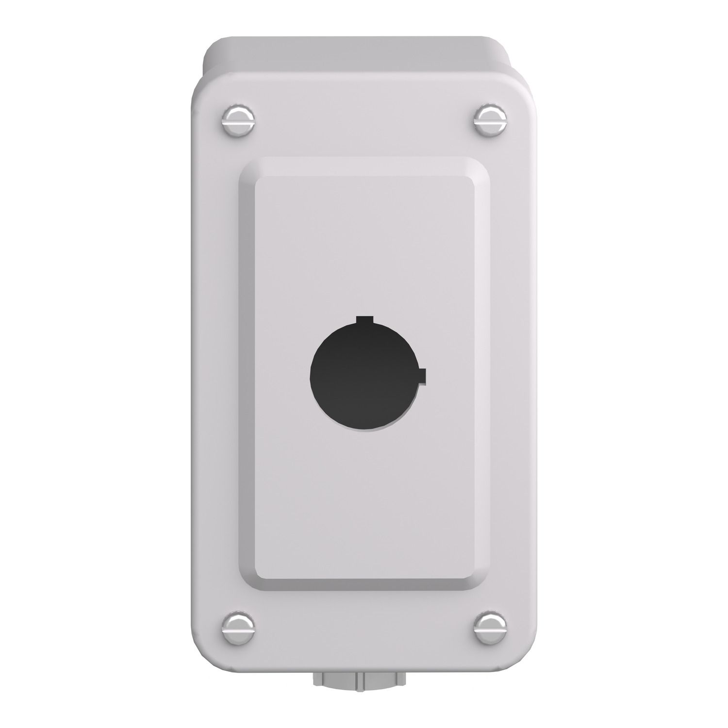 Picture of Empty enclosure control station, Harmony 9001K, Harmony 9001SK, plastic, 1 cut out, 30mm, for 3 4 cable entry