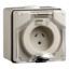 Picture of Surface Socket, Clipsal - 56 Series, IP66, 250V 10A - 2 Flat Pins and Round Earth