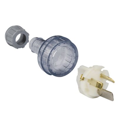 Picture of Plug, Standard Series, Flexible, Straight, 3 PIN, 15A, 250V, Heavy Duty