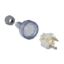 Picture of Plug, Standard Series, Flexible, 3 PIN, Round Earth PIN, 10A, 250V, Heavy Duty