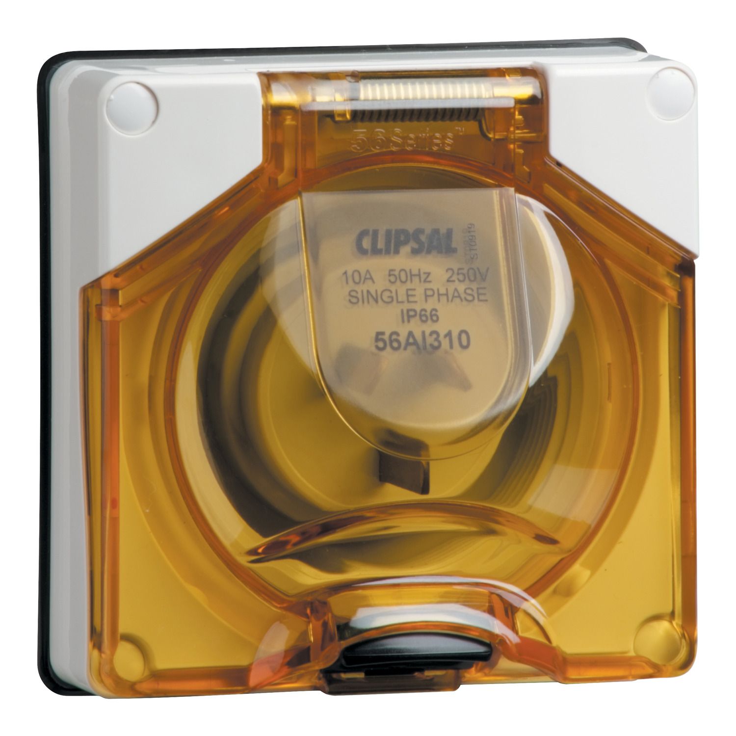 Picture of Socket Appliance Inlet, Clipsal - 56 Series, Ip56 3 PIN Less Enclosure