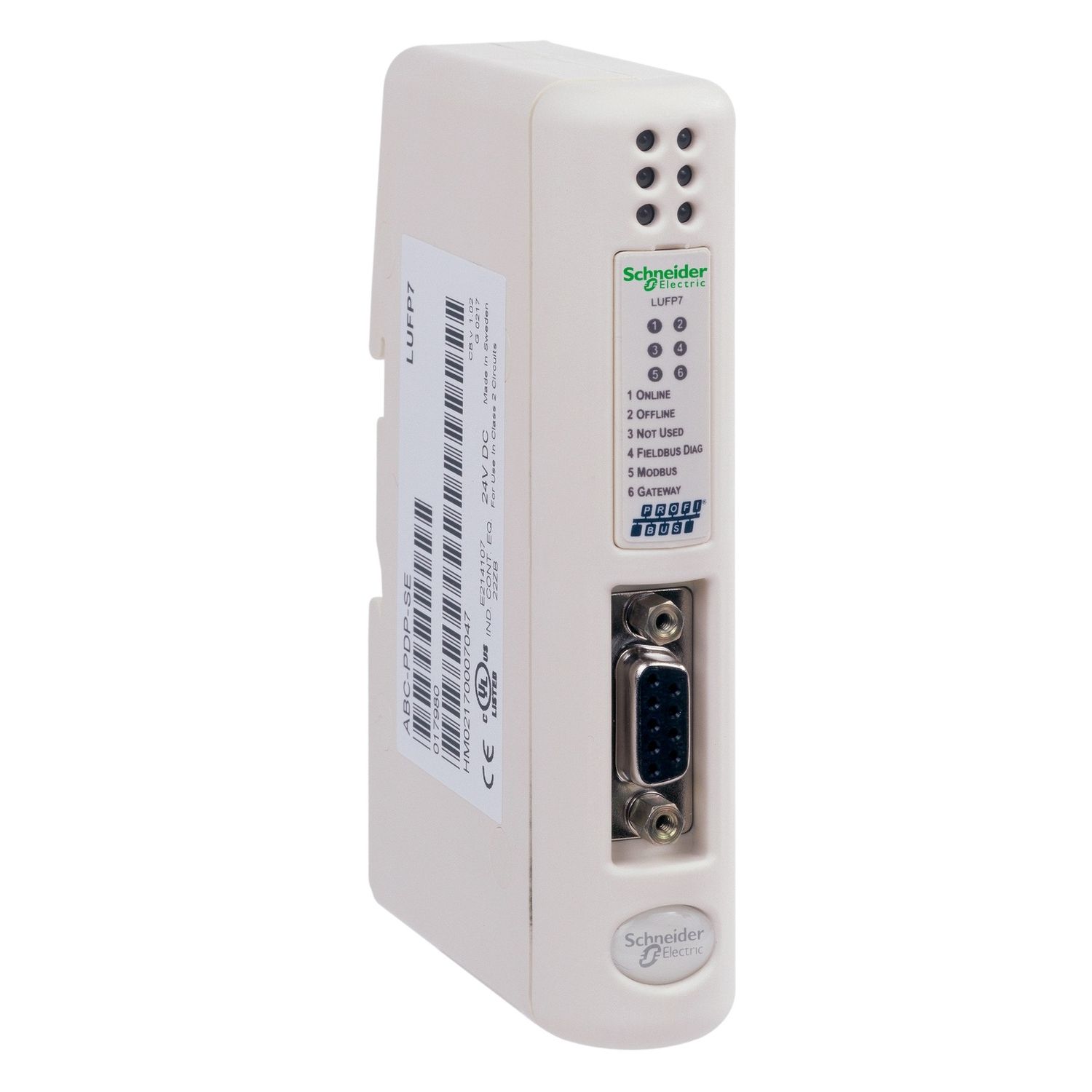 Picture of Communication gateway, TeSys Ultra, 24VDC +/- 10%, 1Profibus DP SUB-D9, 1 RJ45 Modbus