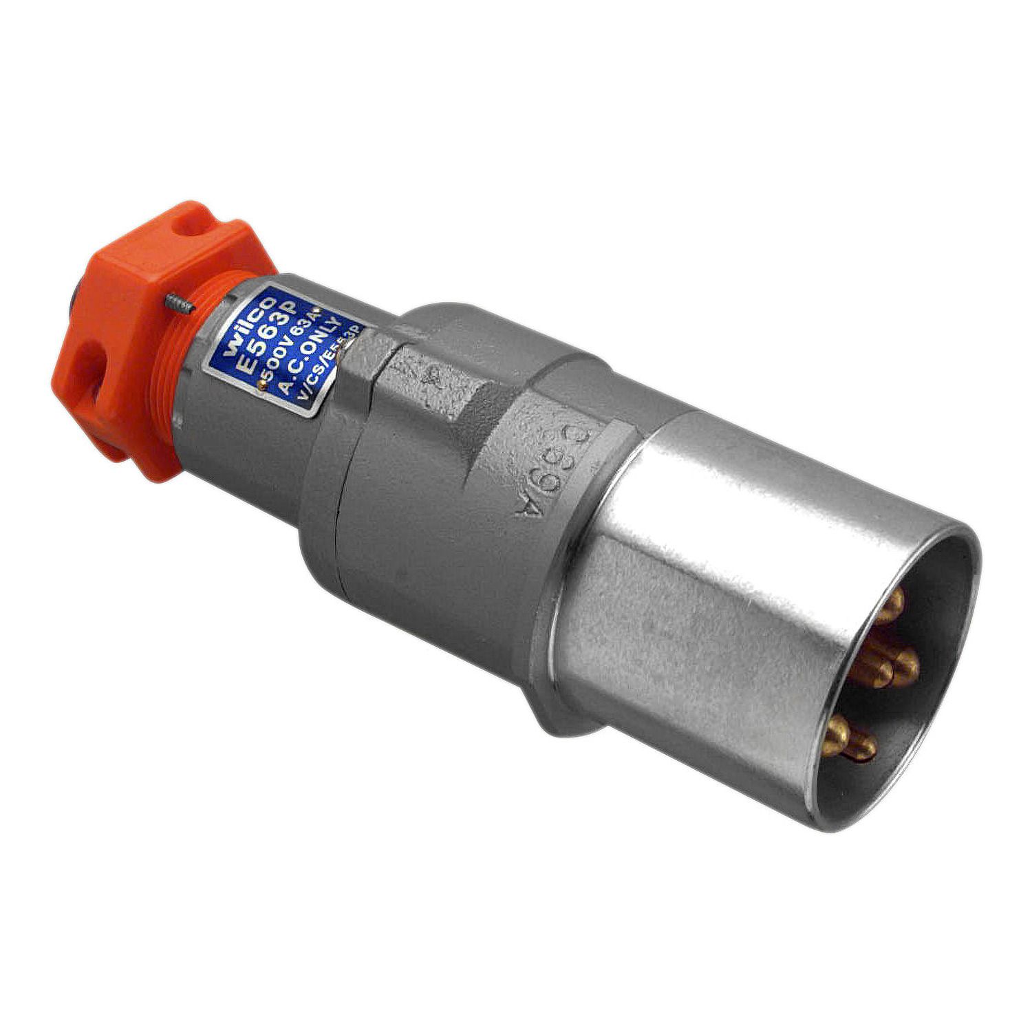 Picture of Extension Socket and Connector, Metal Clad, Multi Phase, 500V, 63A, 5 Round Pins