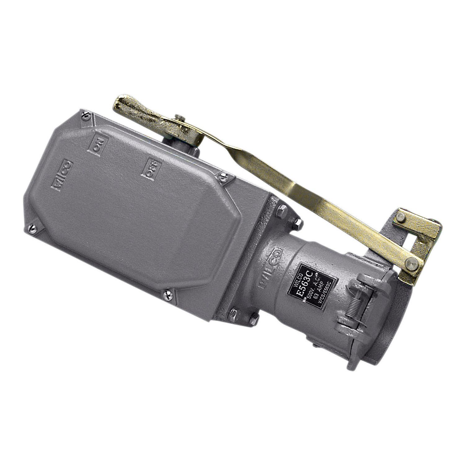 Picture of Switched Socket Outlet, Metal Clad, E Range, 500V, 63A, 5 Round Sockets