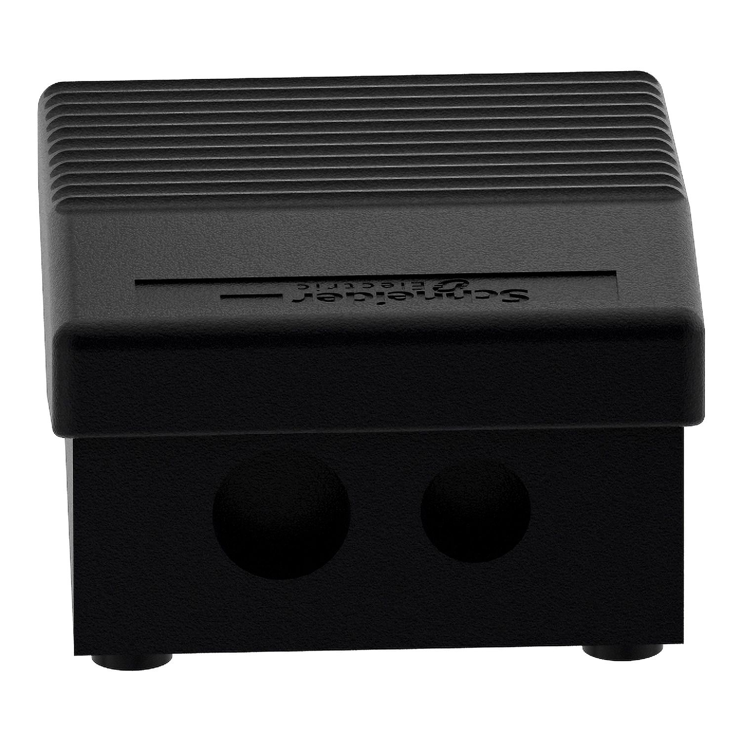 Picture of Single foot switch, Harmony XPE, plastic, black, without cover, 1 step, 1 contact 1NC+NO, IP43