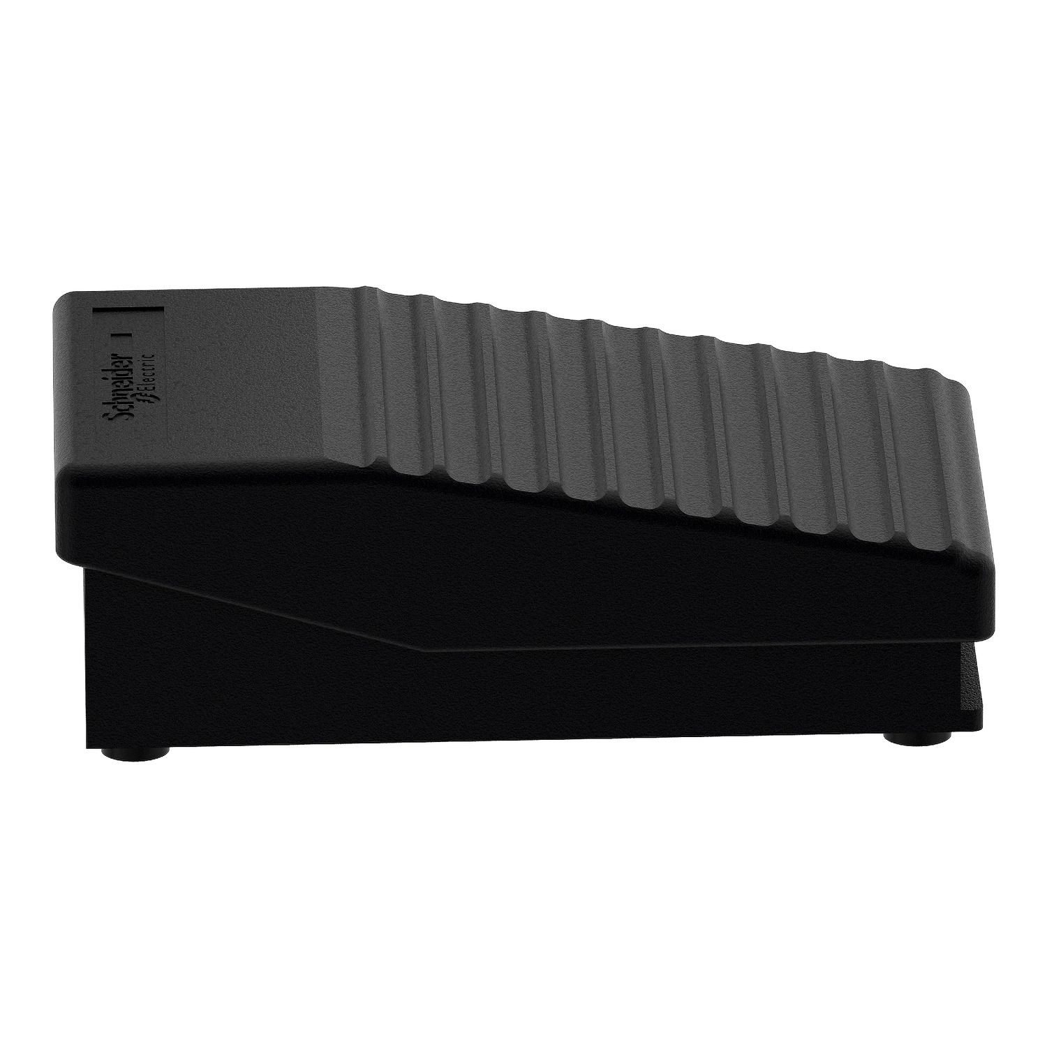 Picture of Single foot switch, Harmony XPE, plastic, black, without cover, 1 step, 1 contact 1NC+NO, IP43