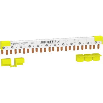 Picture of comb busbar, Acti9, 1L+N, 9 mm pitch, 12 modules, 80 A