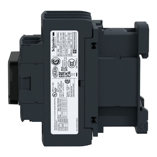 Picture of Contactor, TeSys D, 3P(3 NO), AC-3/AC-3e, 0 to 440V, 32A, 24VAC 50/60Hz coil