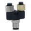 Picture of Y - connector - 2 x M8 connectors to 1 x M12 connector - for FTB I/O sptr box