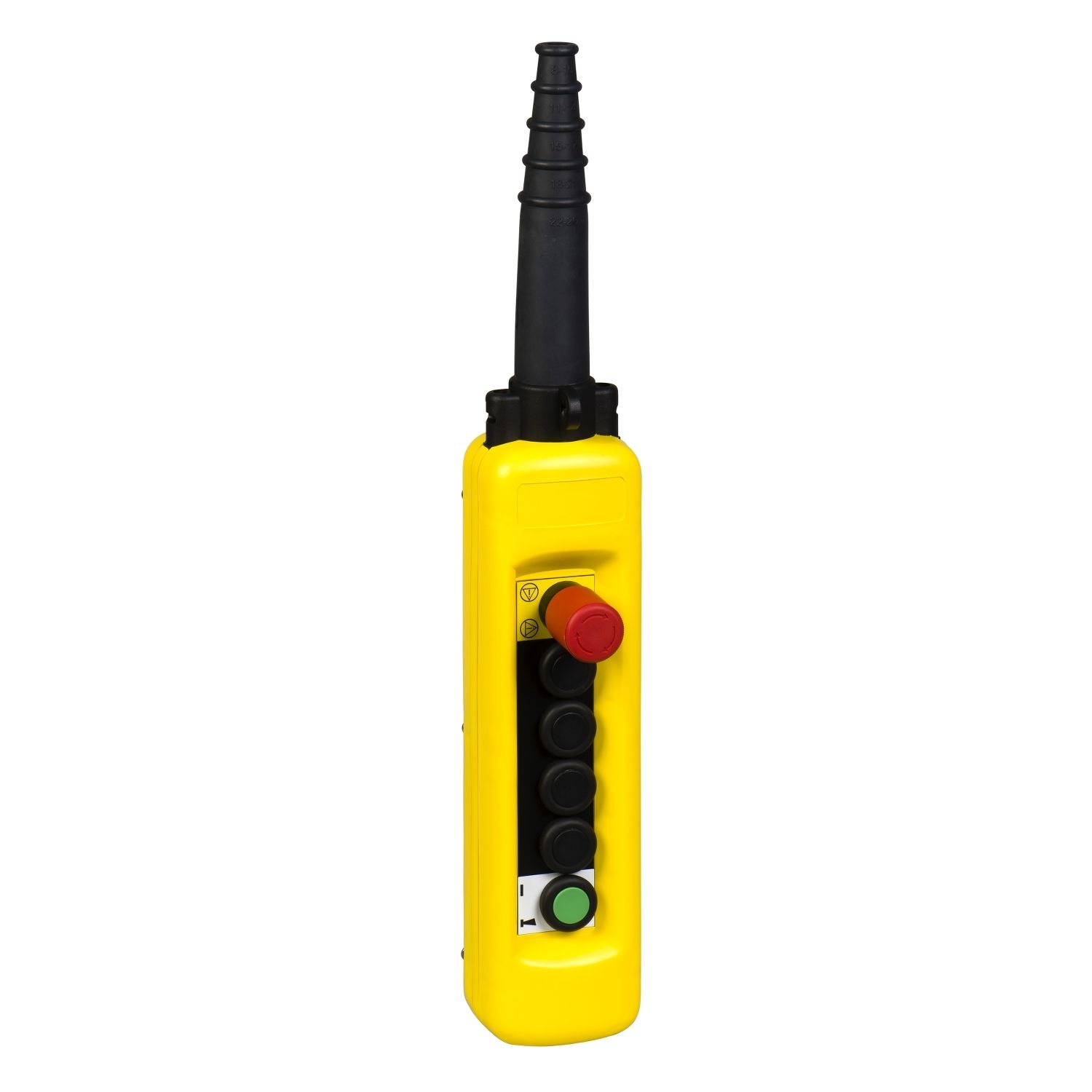 Picture of pendant station PBX - 6 holes - color yellow