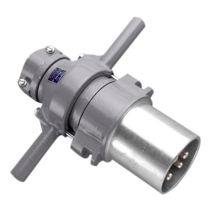 Picture of Multi Phase Plug, Metal Clad, Aluminium, 500V, 100A 4 Round pin