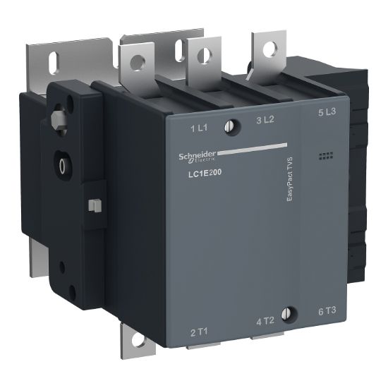 Picture of Contactor,Easy TeSys Control,LC1E,3P(3NO),AC-3/AC-3e,<=440V,200A/175A,48V AC coil,50Hz
