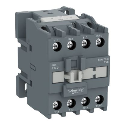 Picture of Contactor,Easy TeSys Control,LC1E,3P(3NO),AC-3/AC-3e,<=440V,32A,48V AC coil,50Hz,1NO auxiliary contact