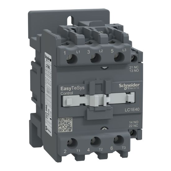 Picture of Contactor,Easy TeSys Control,LC1E,3P(3NO),AC-3,<=440V,40A,240V AC coil,50Hz