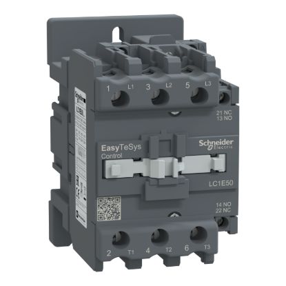 Picture of Contactor,Easy TeSys Control,LC1E,3P(3NO),AC-3,<=440V,50A,240V AC coil,50Hz