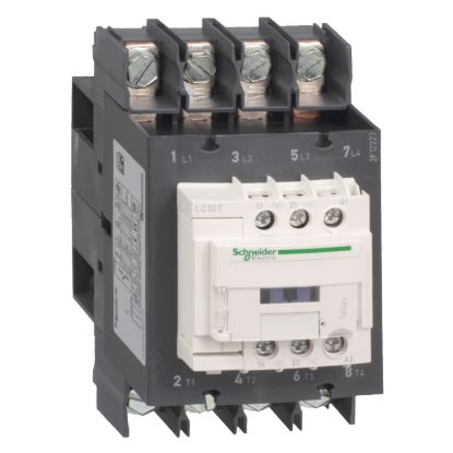 Picture of TeSys Deca contactor , 4P(4 NO) , AC-1 , <= 440V, 60 A , 24V AC 50/60 Hz coil