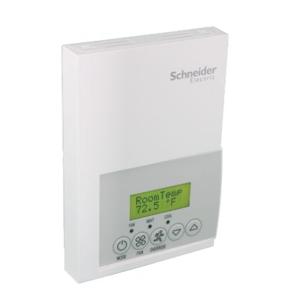Picture of Low-Voltage Fan Coil Room Controller: Stand Alone, RH sensor & control, Floating or on-off, Commercial/Override