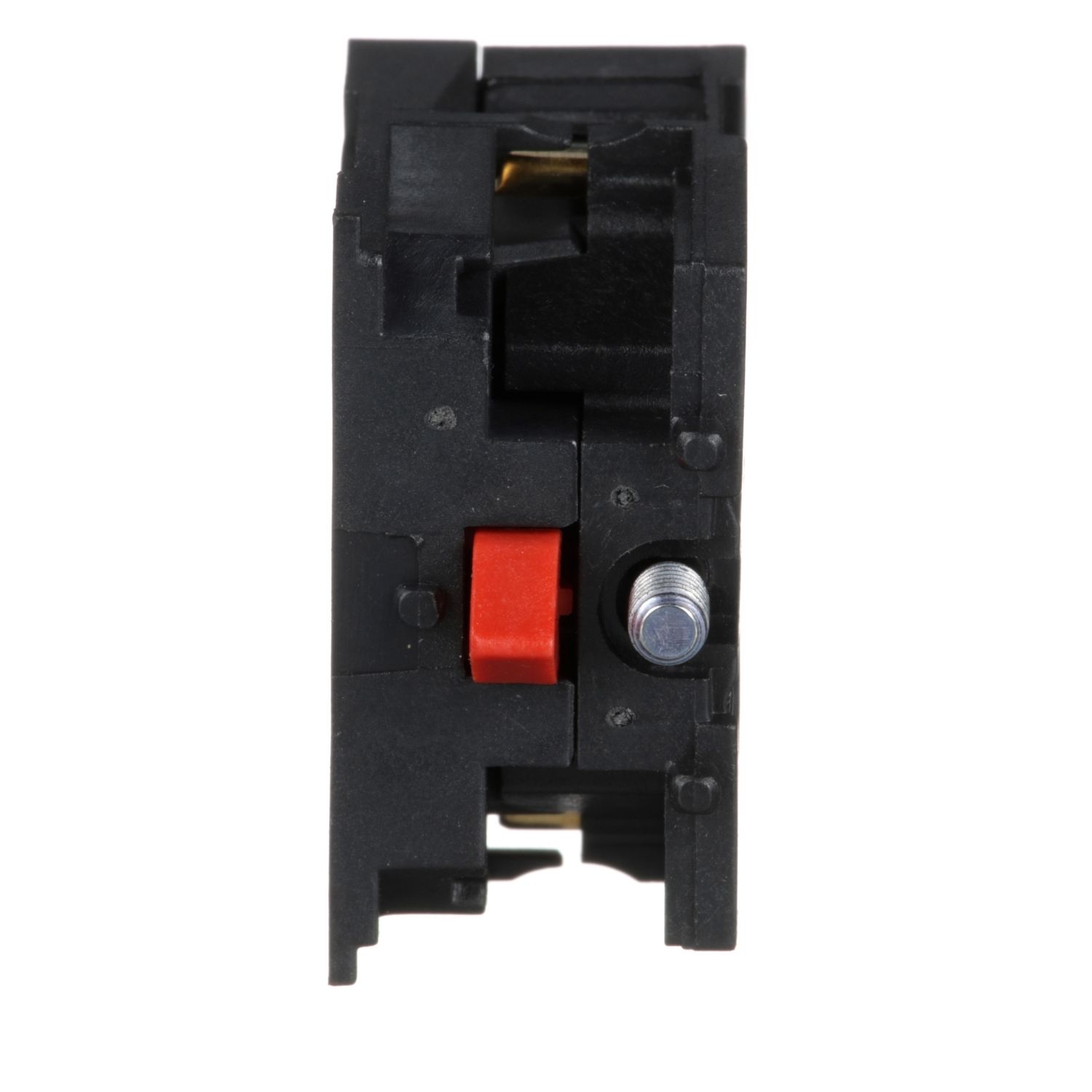 Picture of Contact block, Harmony XAC, single contact, spring return, 1 speed, front mounting, screw clamp terminal, 1NC