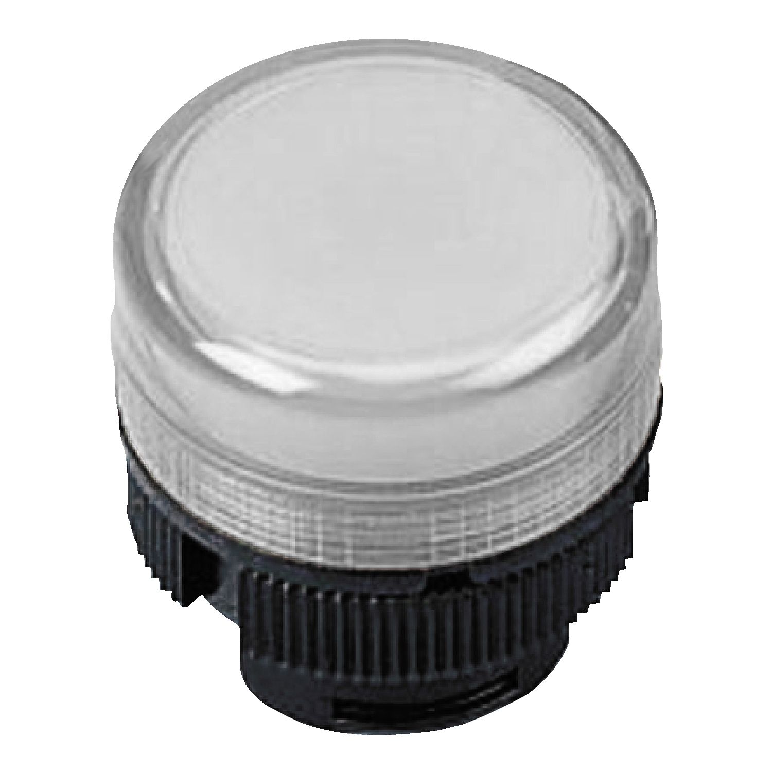 Picture of Head for pilot light, Harmony XAC, for incandescent bulb, plastic, white cap, 22mm