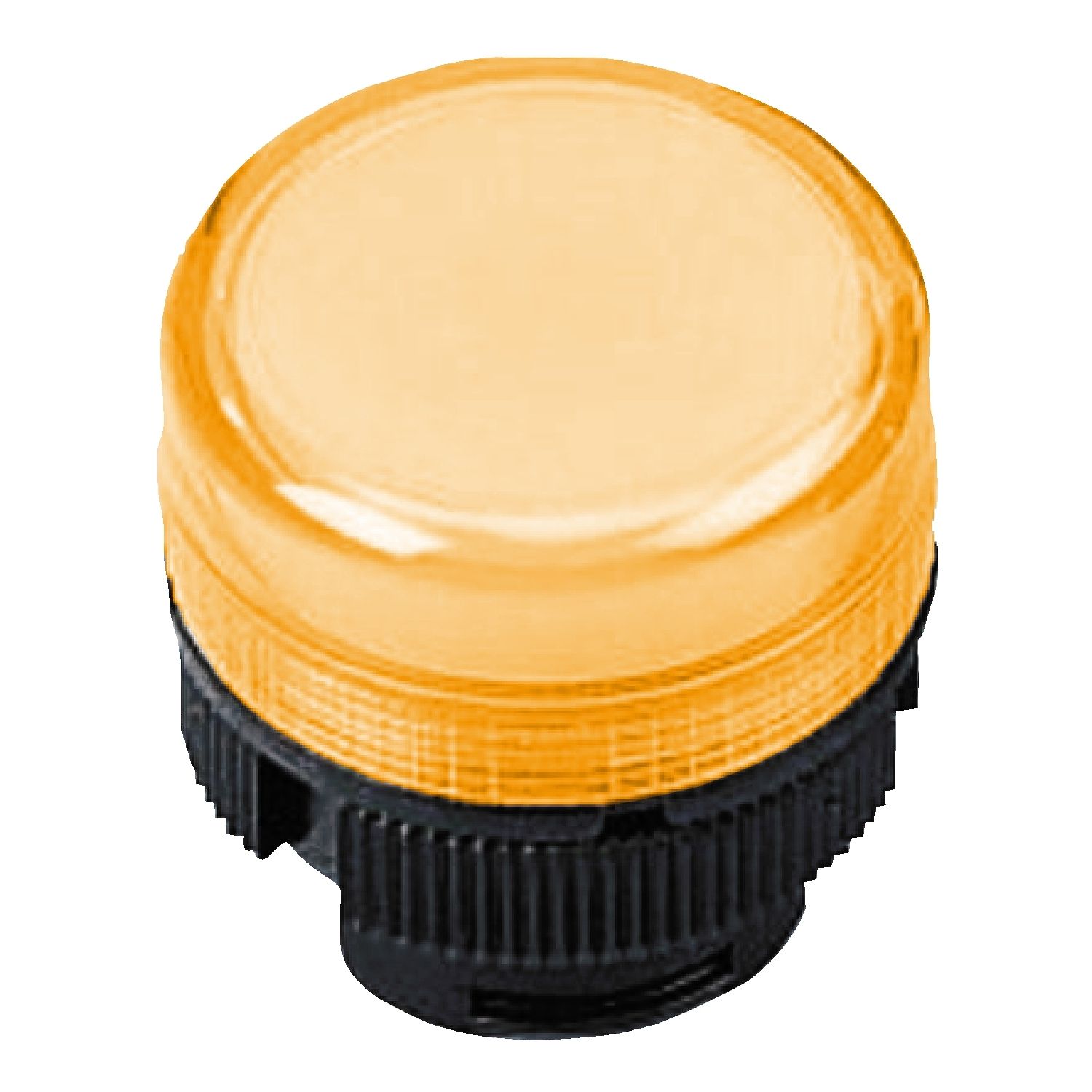 Picture of Head for pilot light, Harmony XAC, for incandescent bulb, plastic, yellow cap, 22mm
