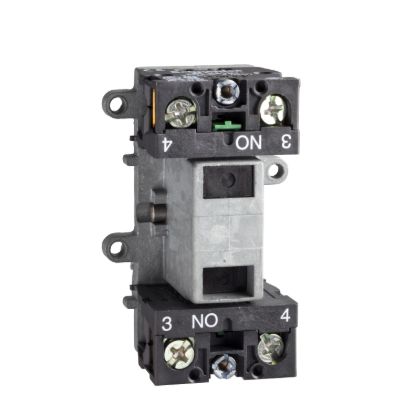 Picture of Contact block, Harmony XAC, double contact, latching, single speed, front mounting, 1NO + 1NC