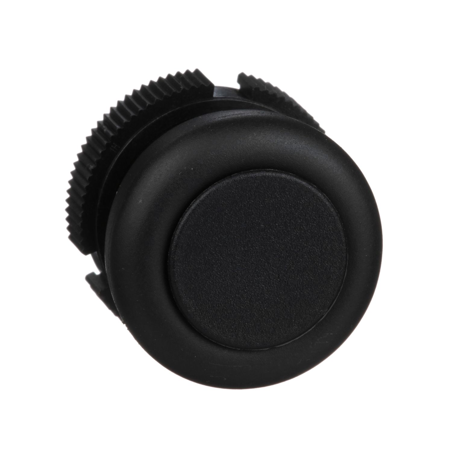 Picture of Head for push button, Harmony XAC, plastic, black, booted, spring return