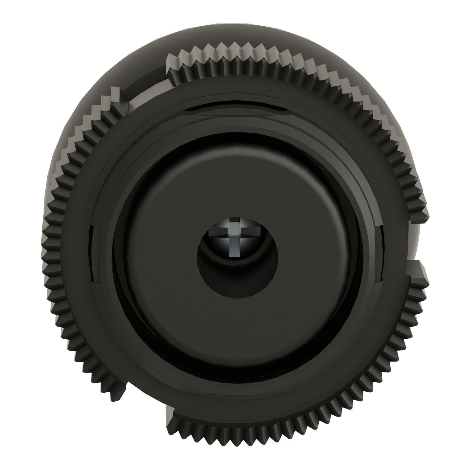 Picture of Head for push button, Harmony XAC, plastic, yellow, booted, spring return