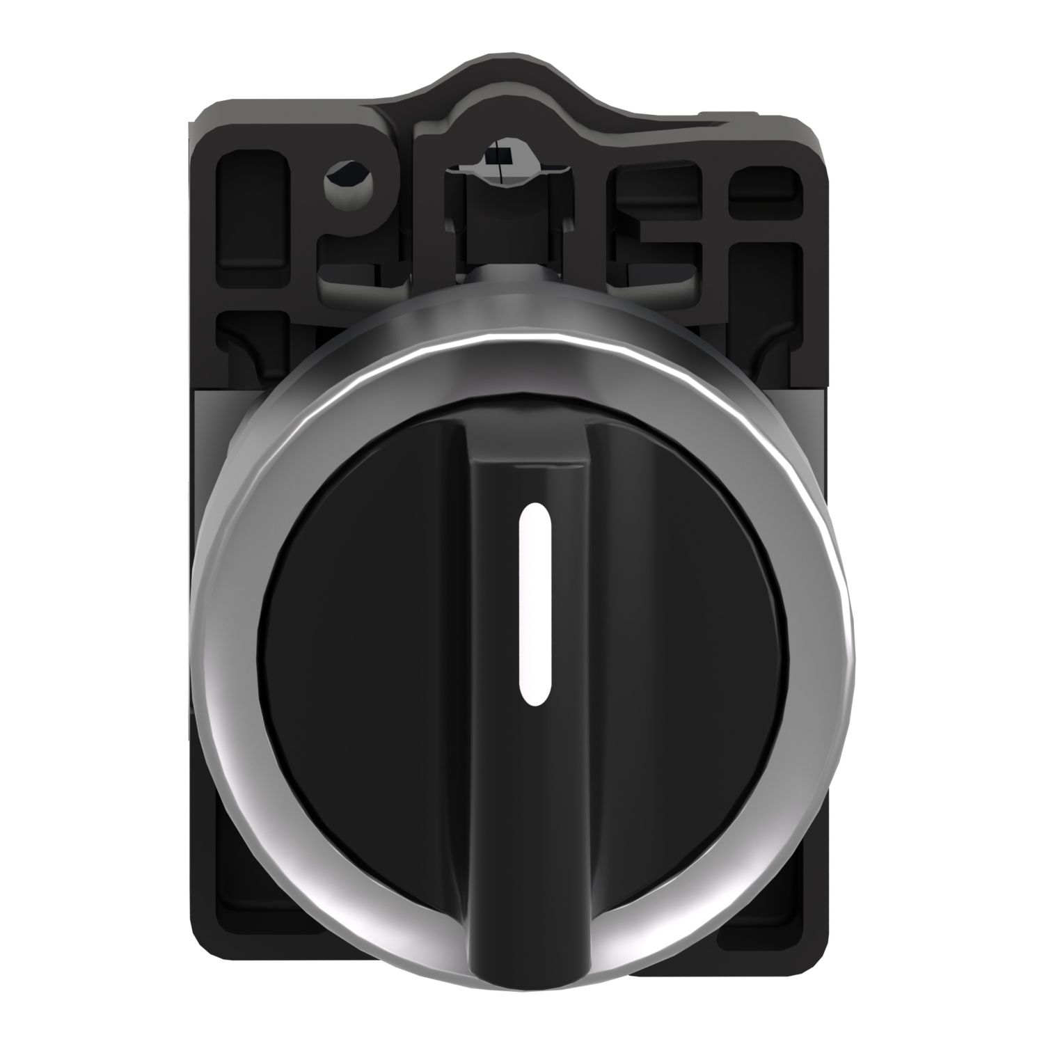 Picture of Complete selector switch, Easy Harmony XA2, plastic, black, 22mm, 3 positions, stay put, 2NO