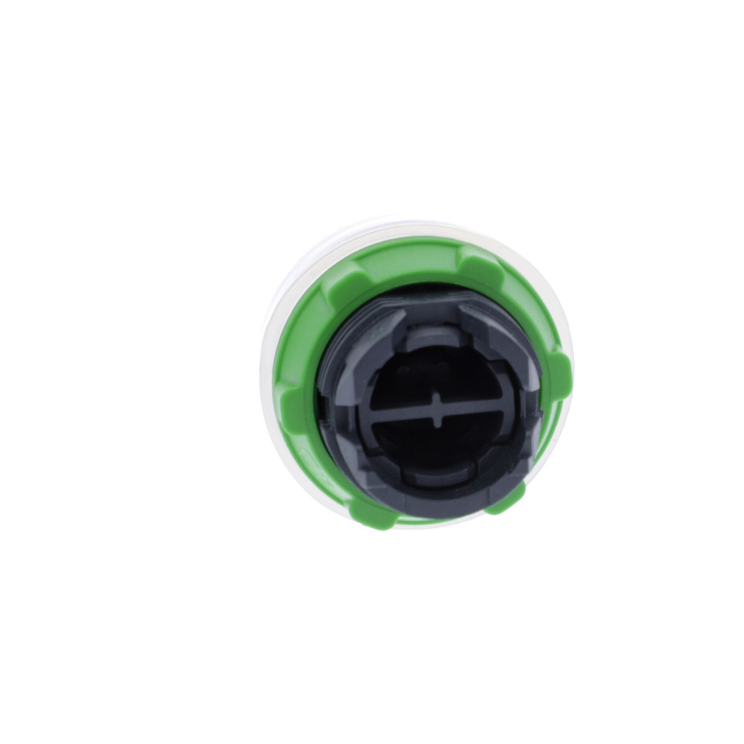 Picture of Head for non illuminated push button, Harmony XB5, plastic, projecting, black, 22mm, spring return, booted, unmarked